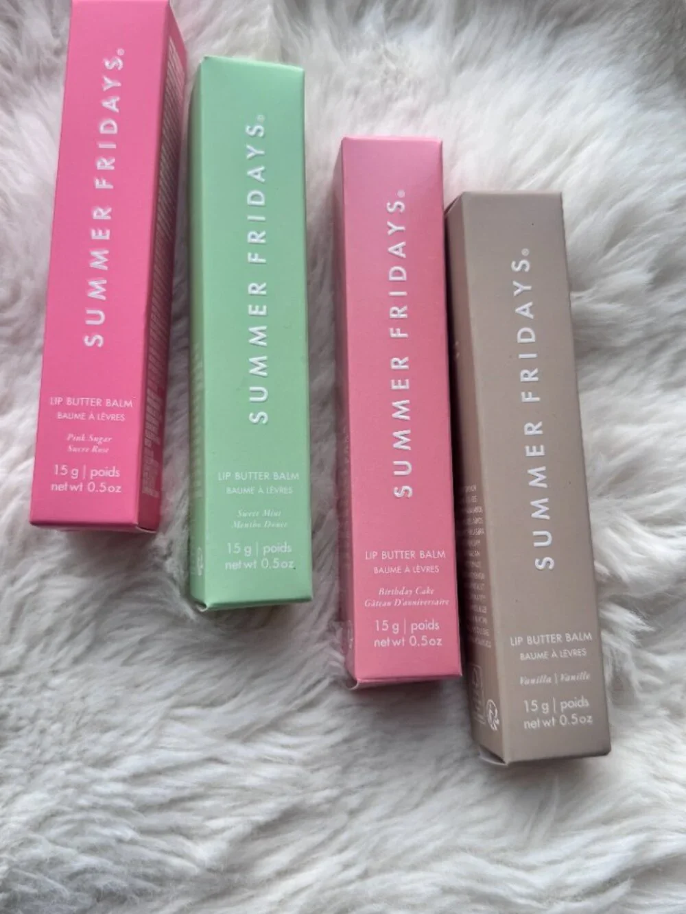 5pcs/5-color Mix/Summer Fridays Lip Butter Balm Conditioning Lip New With box